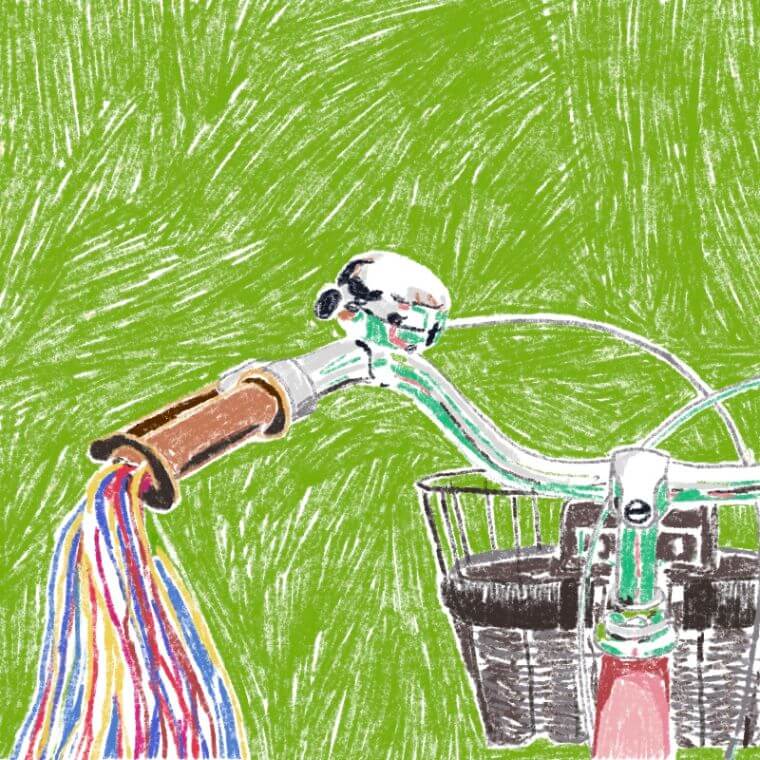 Illustration inspirieren Fahrrad